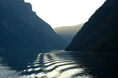 Auf dem Geiranger-Fjord